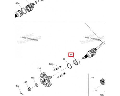 DAC39680037 RAMBO Подшипник Ступичный Для BRP Can Am Maverick 293350151, 293350109, 293350129, 293350141