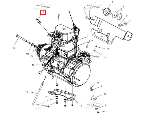 6097 NGK Свеча Зажигания BKR7E Для Polaris 3070195, 3021671, RC7YC3