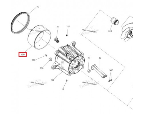 WC-03010 BRONCO Кольцо Импеллера 161 ММ Для BRP Sea Doo 267000638, 267000917