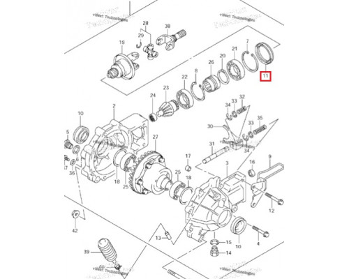 AT-03808 SPI Сальник Переднего Редуктора Для Suzuki 27406-38FB0