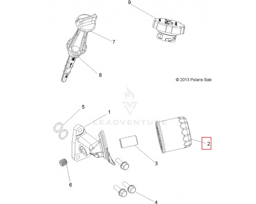 SC-OT227 MIZASHI Фильтр Масляный Для Polaris 3089996, 3084963, 2521424, 2520799