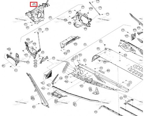 518332096 S - Модуль Рамы Для Ski Doo 518334459, 518328476, 518329966, 518330573, 518334549