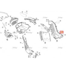 502008759 Панель Нижняя Правая Черная Для Ski Doo REV Gen5 SUMMIT, FREERIDE 502008227