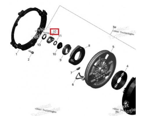 420852520 Кольцо Стартера Для Ski Doo