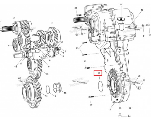 619230048 Кольцо Уплотнительное Для КПП Для Ski Doo SKANDIC, EXPEDITION