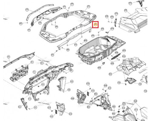 705211757 Усилитель Переднего Багажника Для BRP Can Am Outlander G3