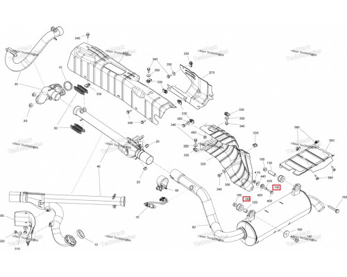 707603323 Втулка Глушителя Для BRP Can Am 707600077, 707600701, 707602775