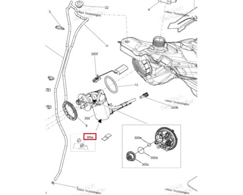 BD-415129451 Фильтр Топливный Для Ski Doo 415129451, SM-07353