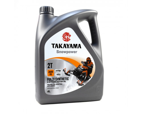605629 Масло TAKAYAMA SNOWPOWER 2T Синтетическое 4л