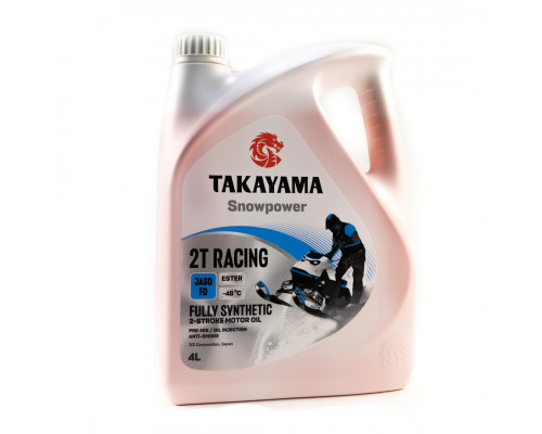 605631 Масло TAKAYAMA SNOWPOWER 2T RACING Синтетическое 4л
