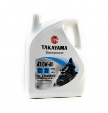 605632 Масло TAKAYAMA SNOWPOWER 4T 0W40 Синтетическое 4л