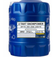 1445 MANNOL SNOWPOWER Моторное Синтетическое 2Т Двухтактное Масло 20 Литров