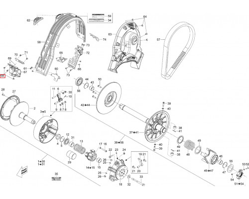 293150292 Заклепка Черная Для Ski Doo 293150104, 293150066, 390409600, 390907700, 390910600