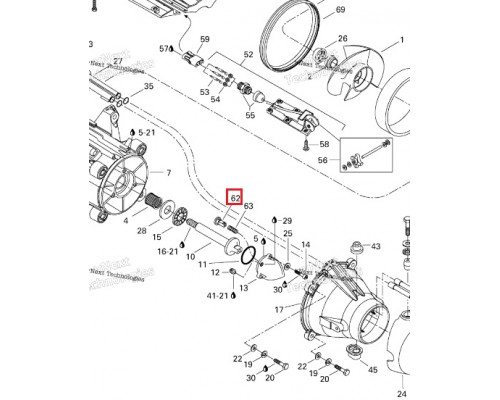 003-415-05 WSM Толкатель вала импеллера BRP Sea-Doo 271000703, 271000898, 271000978