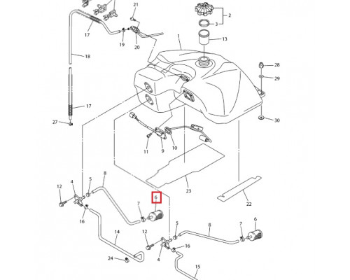 07-241-01 SPI Фильтр Топливный Для Yamaha 8H5-24560-00-00