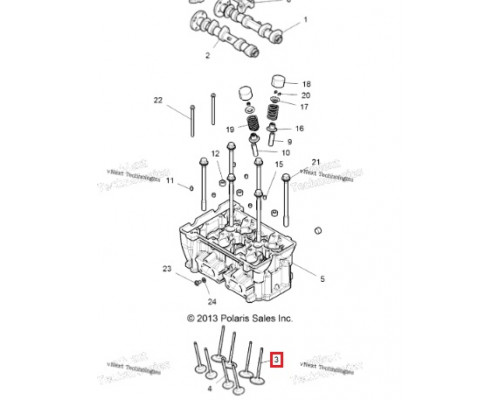 AU-09190I SPI Впускной Клапан Двигателя Для Polaris 3022134