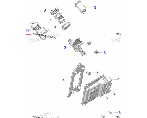 AT-01891 BRONCO Замок Зажигания Для Polaris 4017237