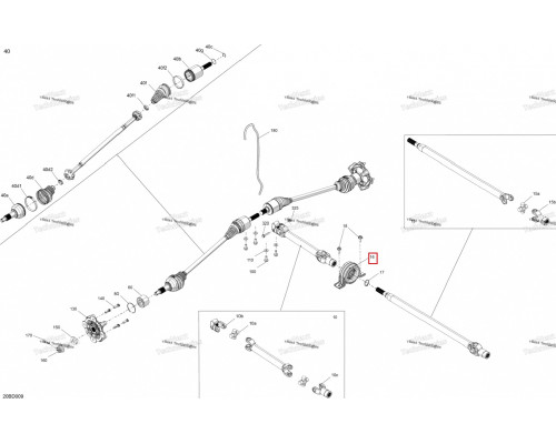 BD-705403522 Подшипник Кардана Подвесной Для BRP Can Am 705401938, 705403045, 705403522