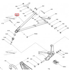 505075470 Рычаг Нижний Левый 34' Черный Для Ski Doo SUMMIT REV Gen5