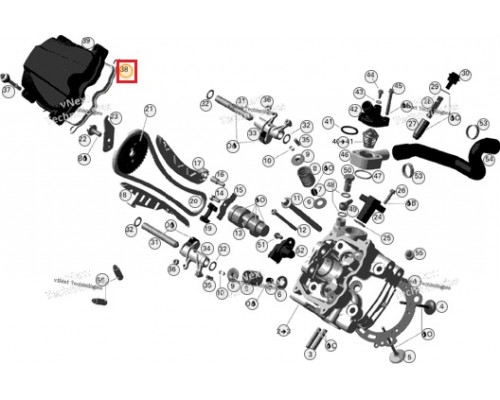 420630265 Прокладка Клапанной Крышки Для Ski Doo 420630262, 420630260