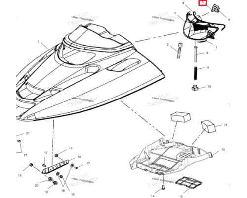 64193 OSRAM Лампочка Фары Для Polaris 2870448