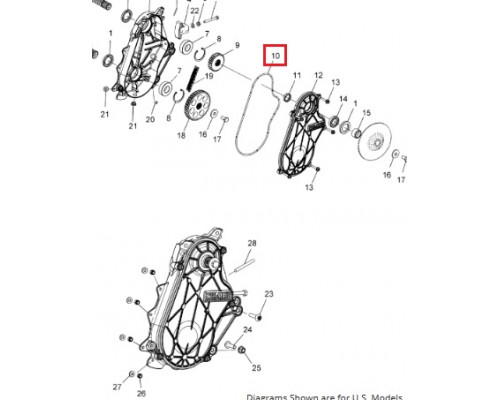 SM-03349 SPI Прокладка Крышки КПП Для Polaris 5813295