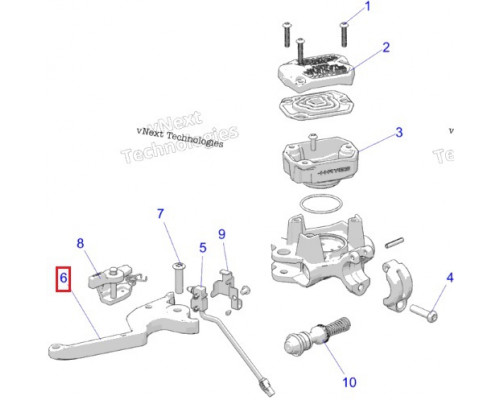 VOEVODA Курок Тормоза Укороченный Пластиковый Для Polaris Matryx 2208405