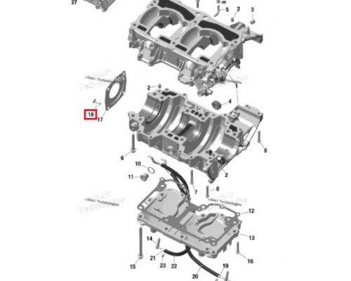 420941436 Винт Крышки Сальника Коленвала Для Ski Doo 420941430, 711941430, 420889083