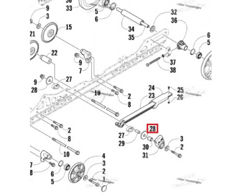 0623-746 Шайба Для Arctic Cat