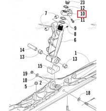 4706-272 Рычаг Шпинделя Правый Черный Для Arctic Cat