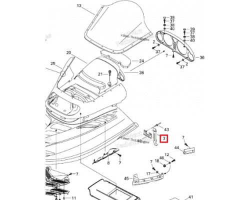 50-00-002 ПОЛИУРЕТАН Фиксатор Капота Для Ski Doo 570070600, 517302152