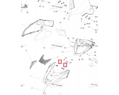 50-00-022 ПОЛИУРЕТАН Фиксатор Капота Для Ski Doo 517304289, SM-12506
