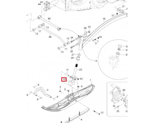 50-03-042 ПОЛИУРЕТАН Подушка Под Лыжу Для Ski Doo Skandic, Expedition 605348458