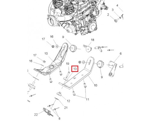 50-12-014 ПОЛИУРЕТАН Подушка Двигателя Для Polaris 5411685