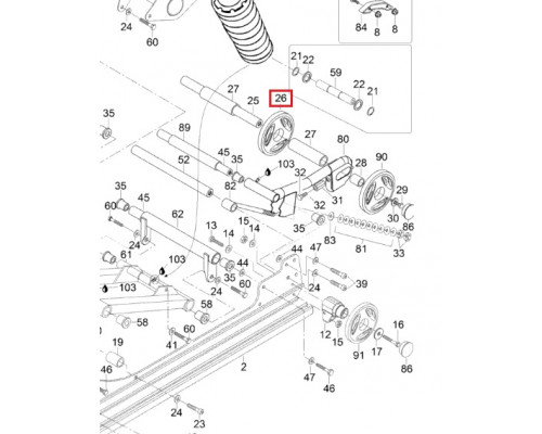 503189478 Ролик Гусеницы Для Ski Doo