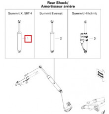 503191534 Амортизатор Задней Подвески Для Ski Doo Summit