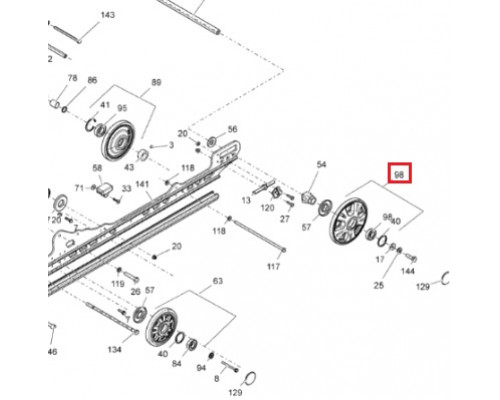 503191742 Ролик Гусеницы Для Ski Doo