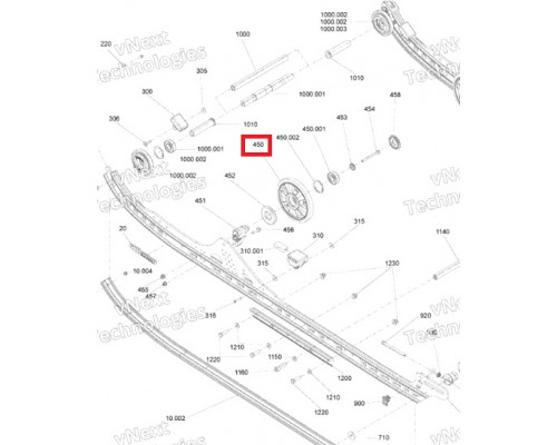 503191755 Ролик Гусеницы Для Ski Doo