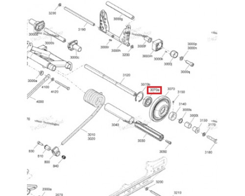 503191778 Подшипник Ролика Гусеницы Для Ski Doo GSX, MXZ