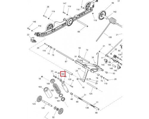503192266 Амортизатор Задней Подвески Для Ski Doo
