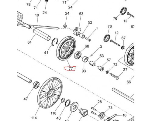 503192808 Ролик Гусеницы Для Ski Doo