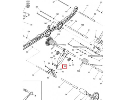 503193118 Рычаг Задней Подвески Черный Для Ski Doo