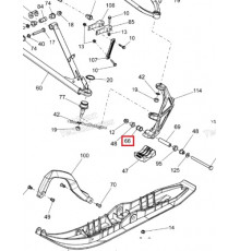 503193651 Втулка Поворотной Опоры Для Ski Doo
