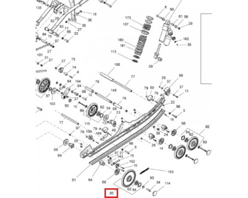 503194202 Ролик Гусеницы Для Ski Doo 503190395, 503191559