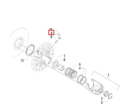 0648-139 Ролик Ведомого Вариатора Для Arctic Cat