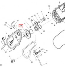 504152593 Звезда КПП 45 Зубьев Для Ski Doo