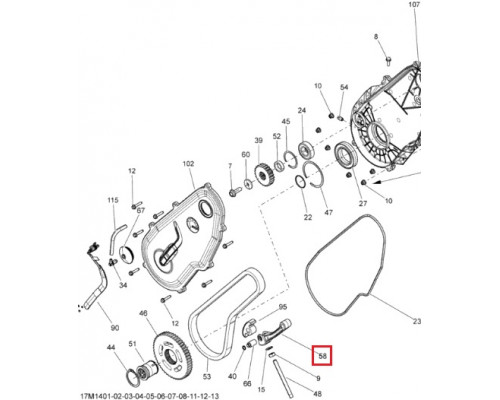 504152685 Кронштейн Натяжителя Цепи КПП Для Ski Doo