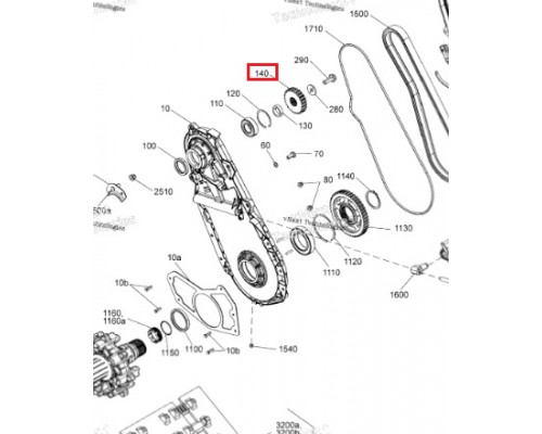 504153910 Звезда 21 Зуб Для Ski Doo
