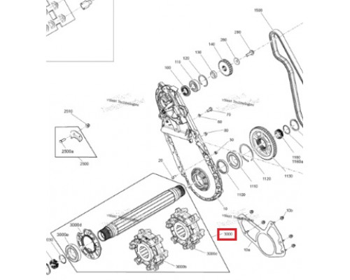 504154023 Вал Привода Гусеницы Для Ski Doo Gen4