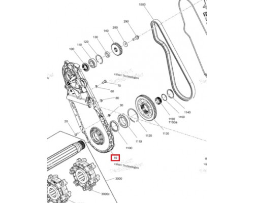 504154102 Крышка КПП Для Ski Doo SUMMIT, FREERIDE 504153467, 504153628